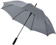 23" Barry-sateenvarjo, automaattisesti avautuva, harmaa liikelahja logopainatuksella